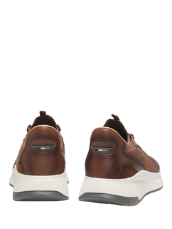 HUGO BOSS Lace-Up Trainers - view 2, Medium Brown