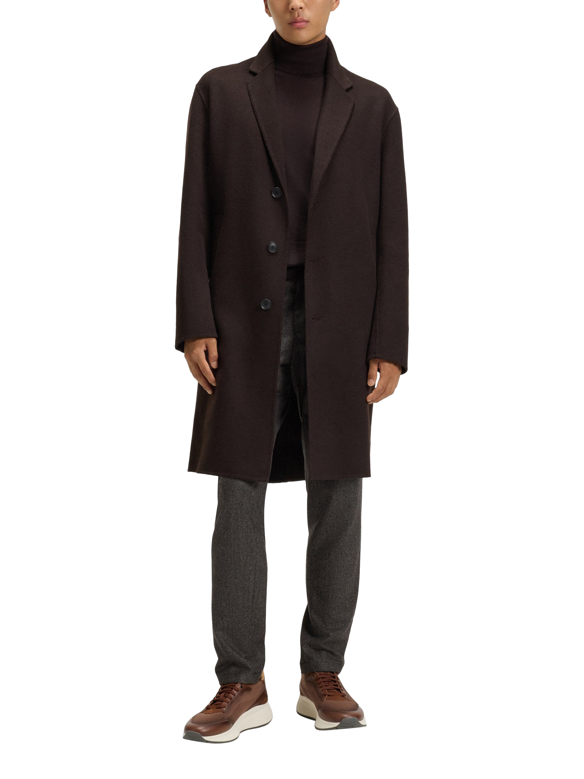 Product image 5 of 5, which shows HUGO BOSS Lace-Up Trainers, Medium Brown, 10