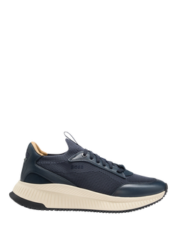 BOSS Lace-Up Trainers, Dark Blue, Dark Blue