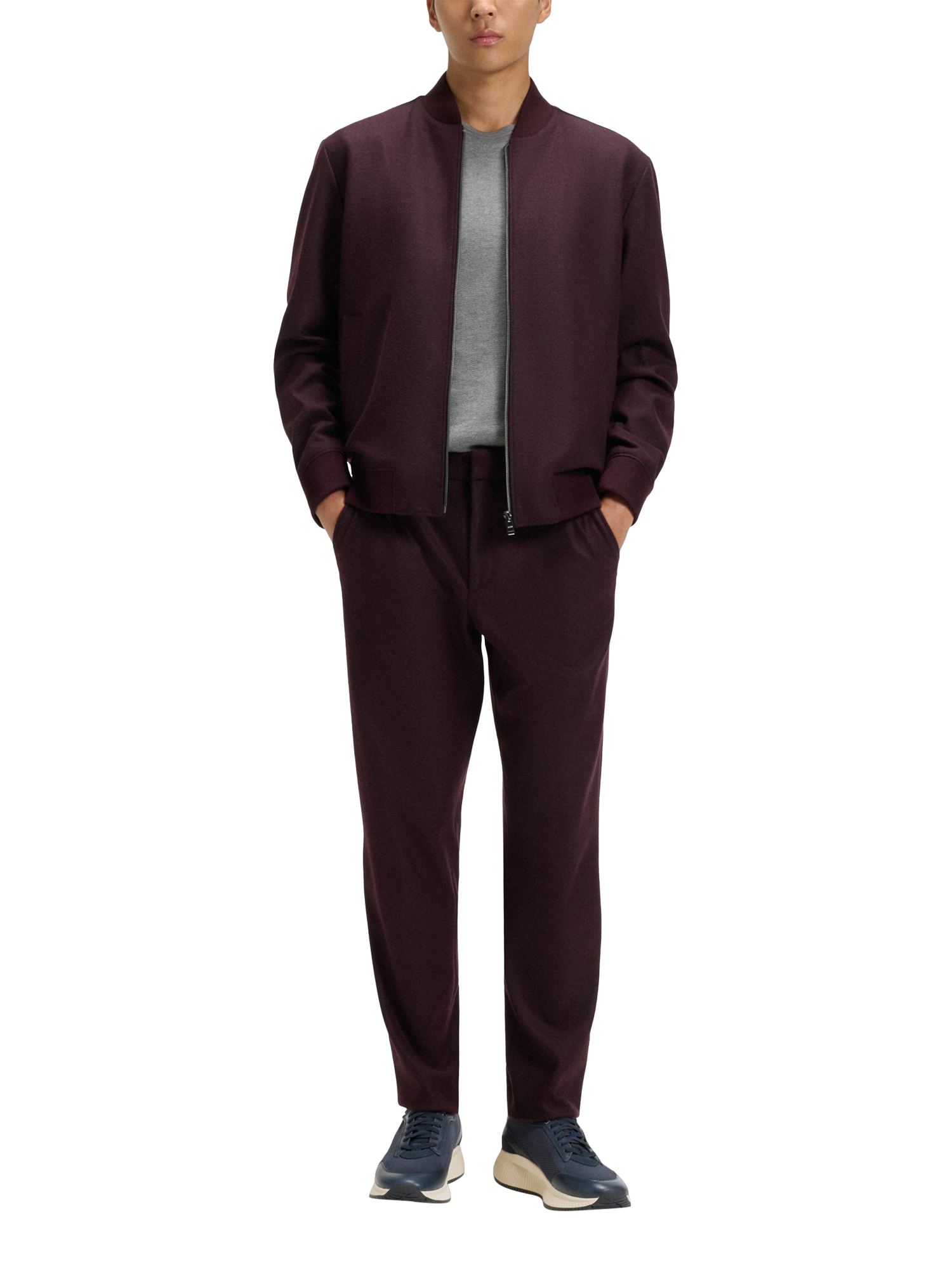 Product image 5 of 5, which shows BOSS Lace-Up Trainers, Dark Blue, 10