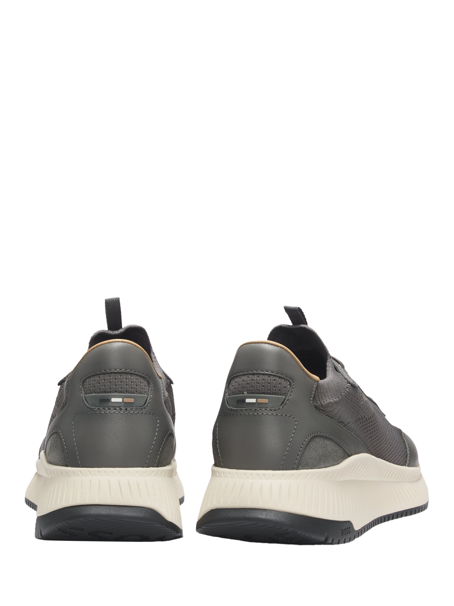 Product image 2 of 5, which shows HUGO BOSS Lace-Up Trainers, Medium Grey, 6