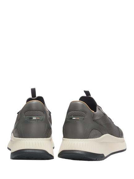 HUGO BOSS Lace-Up Trainers - view 2, Medium Grey