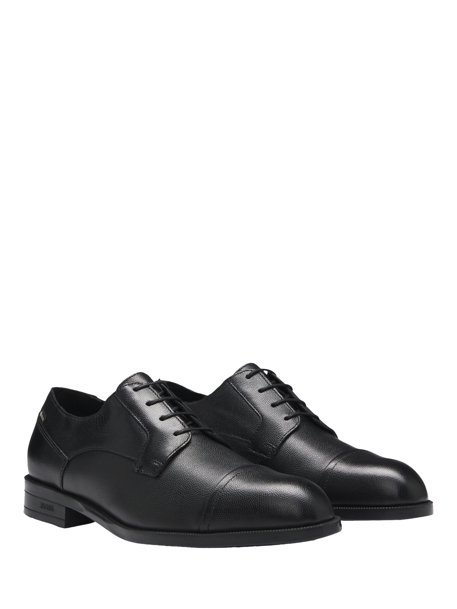 HUGO BOSS BOSS Tayil Leather Derby Shoes, Black, Black