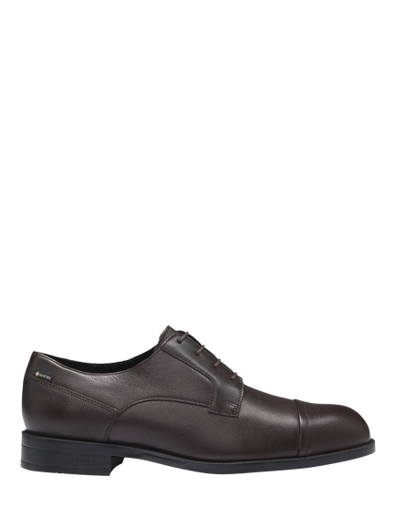 HUGO BOSS BOSS Tayil Leather Derby Shoes, Black, Dark Brown