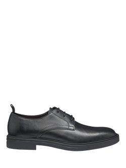 HUGO BOSS BOSS Leather Derby Shoes, Black, Black