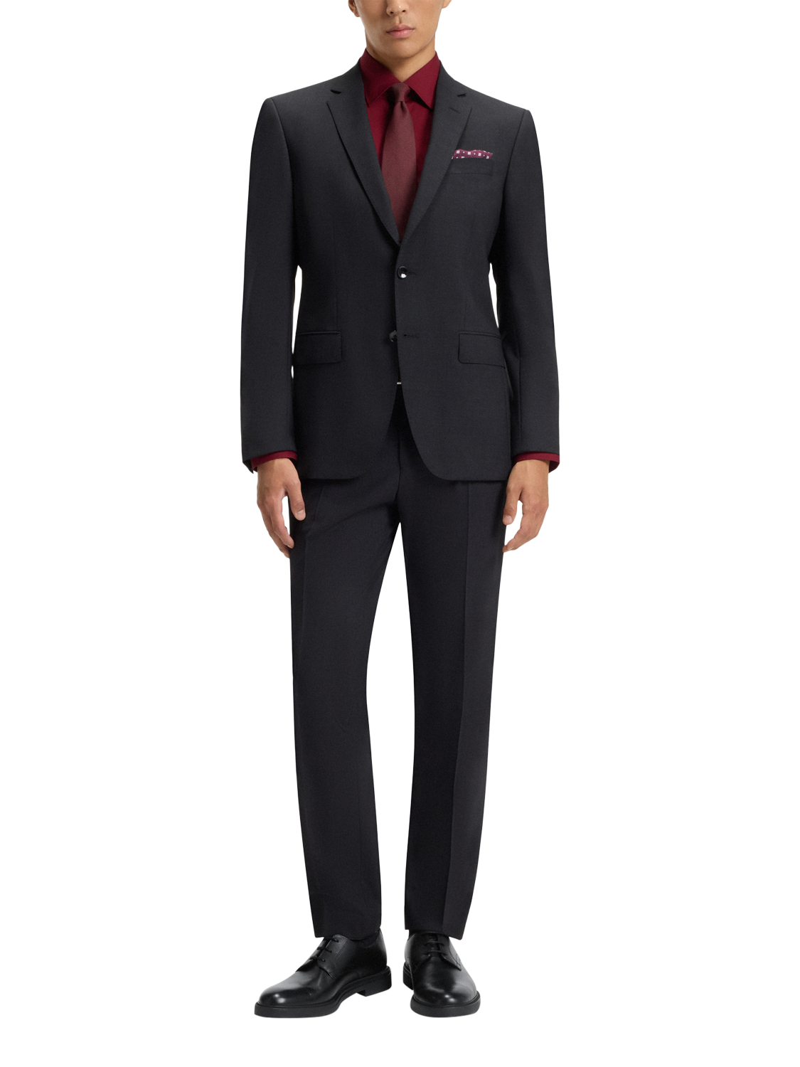 Product image 5 of 5, which shows HUGO BOSS BOSS Leather Derby Shoes, Black, 8