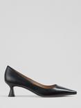 L.K.Bennett Avalina Leather Closed Court Shoes, Black