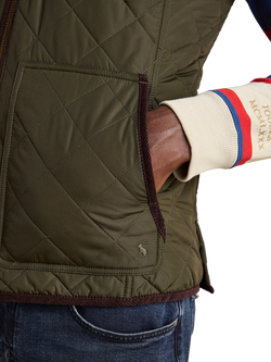 Joules Quilted Zip Gilet - view 2, Green