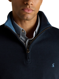 Joules Half Zip Cotton Jumper - view 2, Navy