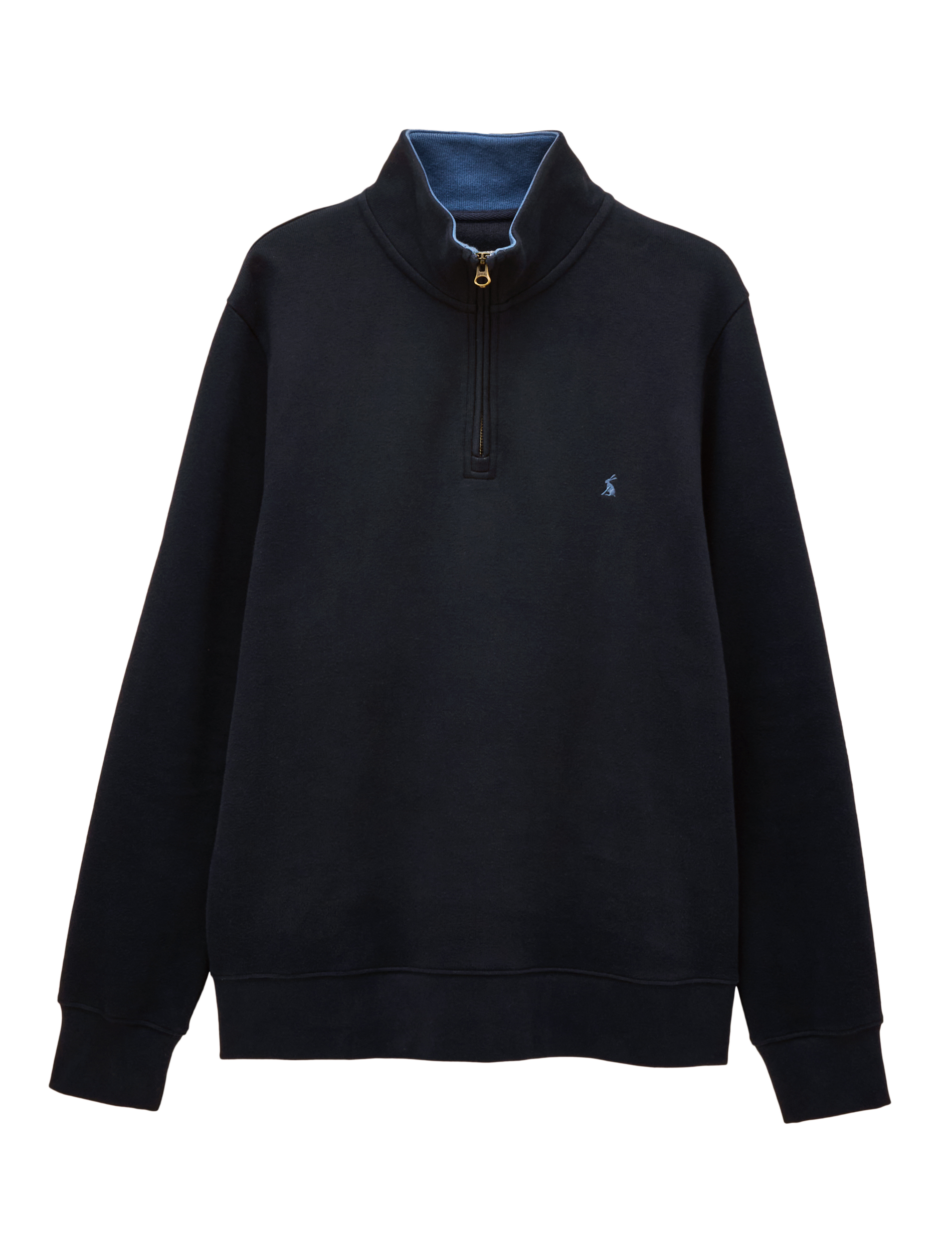 Product image 7 of 8, which shows Joules Half Zip Cotton Jumper, Navy, S