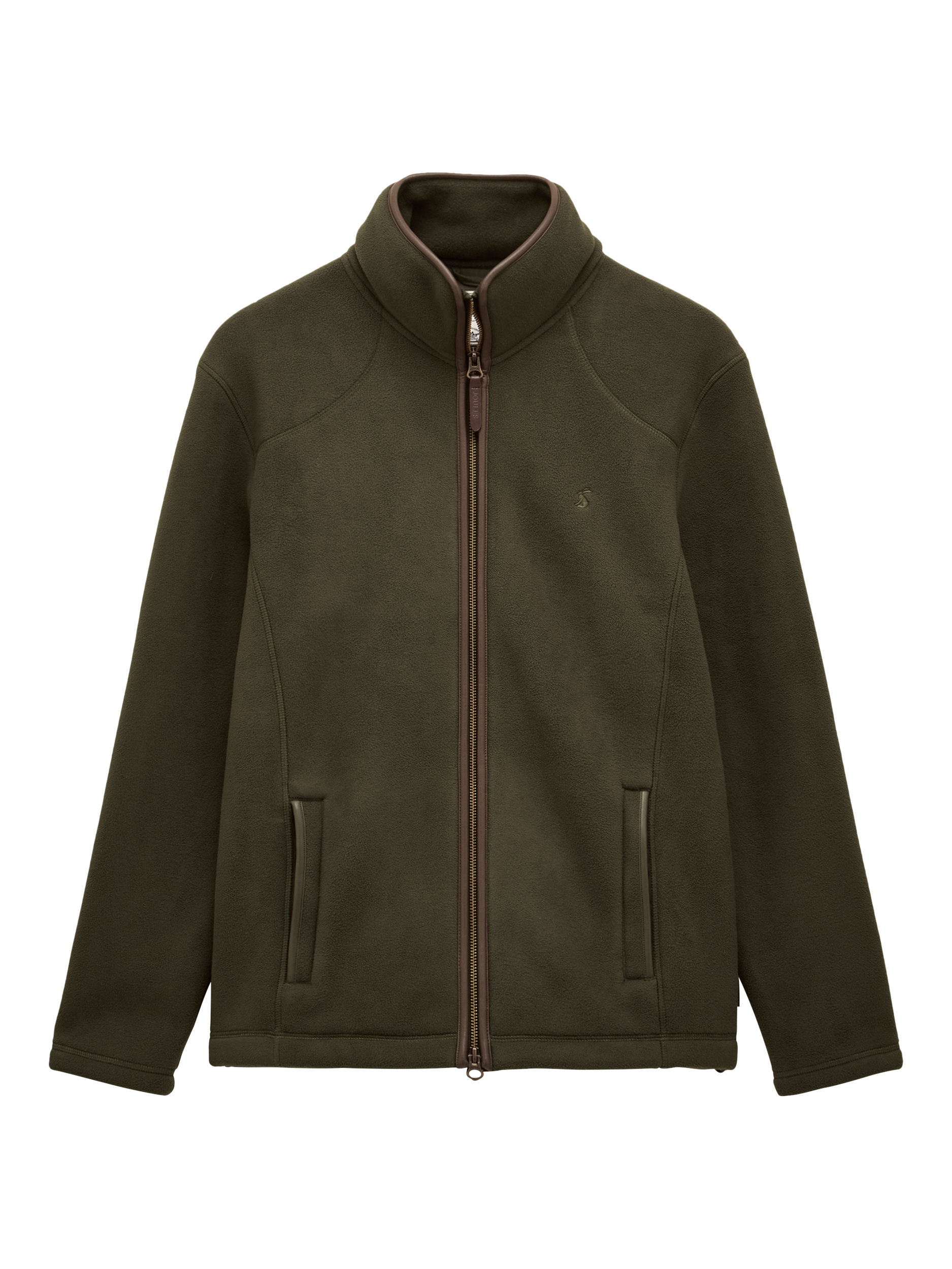 Product image 8 of 8, which shows Joules Zip Front Fleece Jacket, Green, S