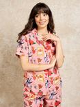 Their Nibs Mon Coeur Capri Pyjama Set, Pink