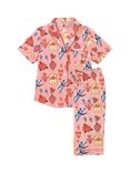 Their Nibs Mon Coeur Capri Pyjama Set, Pink