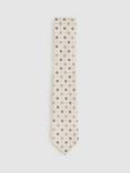 Reiss Cosimo Silk Tie, Ivory