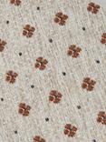 Reiss Tullio Wool Silk Blend Floral Tie, Oatmeal Melange