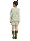 Bosideng Kids' Quilted Sleeveless Gilet, Avocado Green