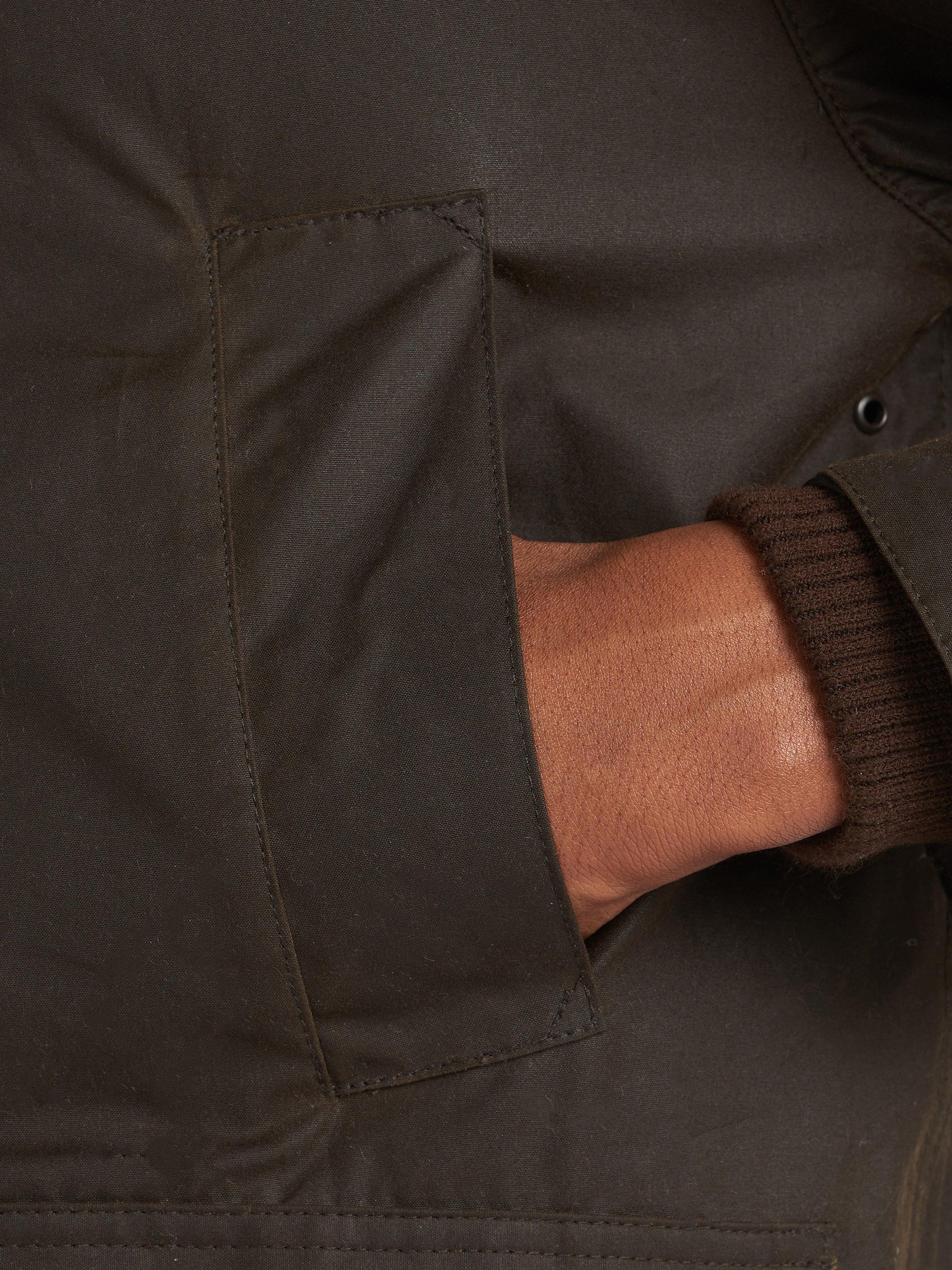 Product image 4 of 6, which shows Barbour Classic Bedale Waxed Cotton Jacket, Olive, 46