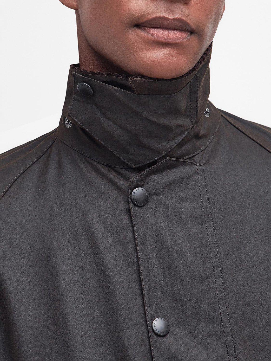 Product image 4 of 11, which shows Barbour Classic Beaufort Waxed Cotton Jacket, Olive, 52