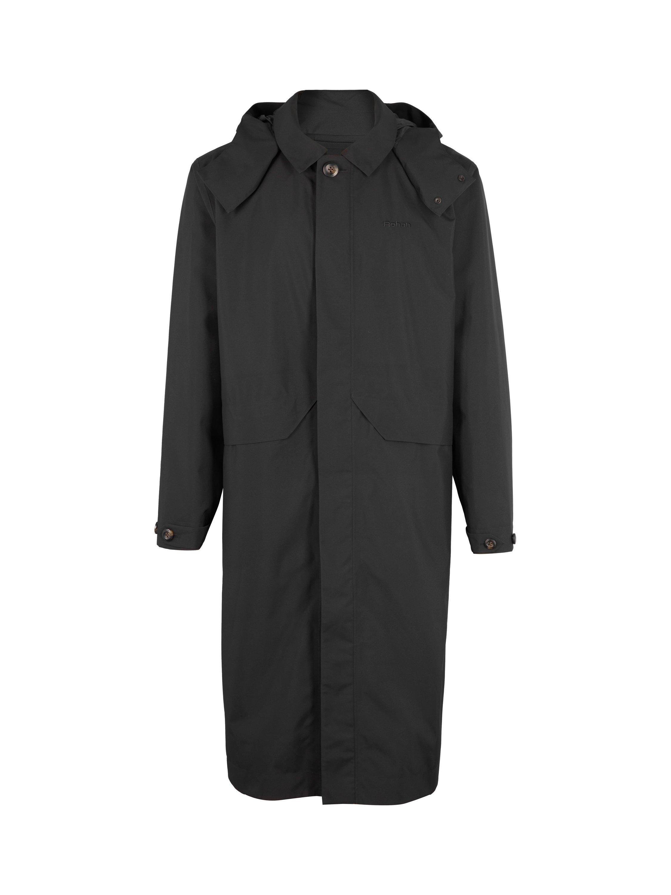 Product image 3 of 8, which shows Rohan Men's Serein Waterproof Mac, Black, S