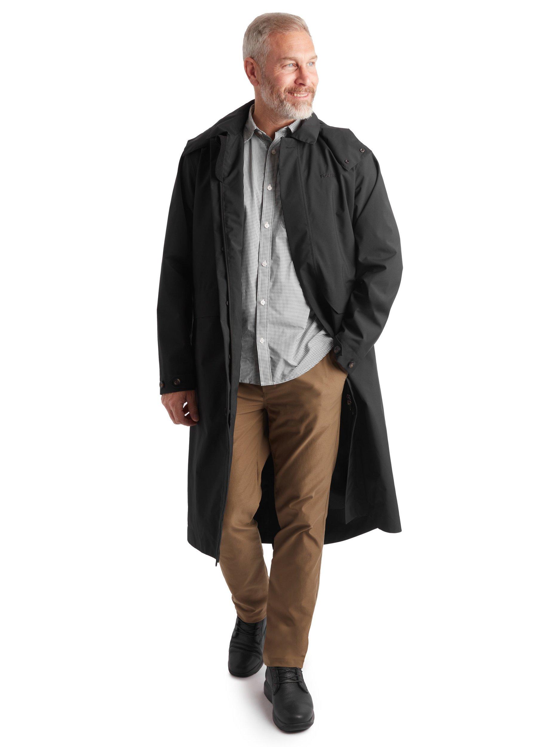 Product image 4 of 8, which shows Rohan Men's Serein Waterproof Mac, Black, S