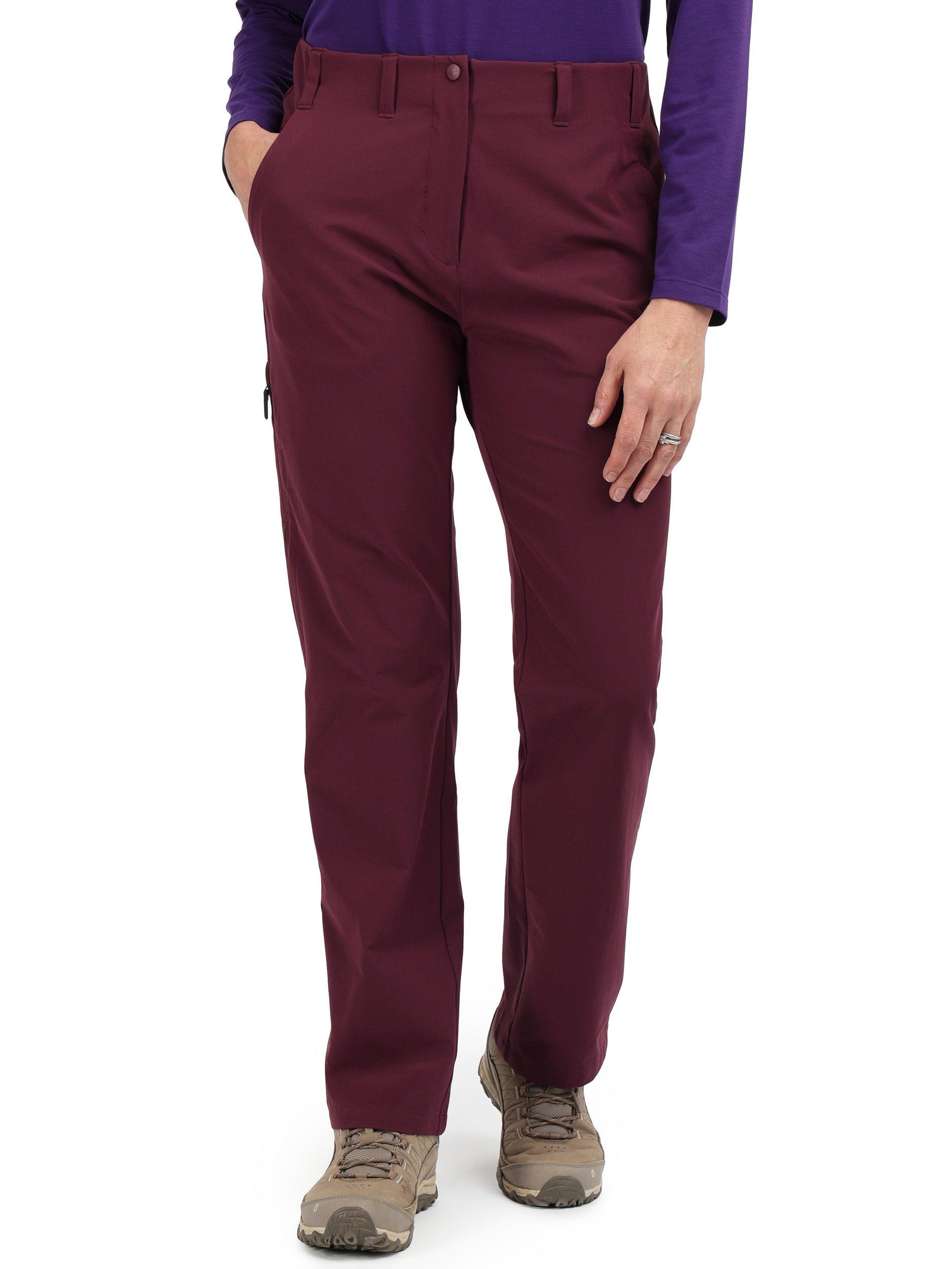 Product image 1 of 6, which shows Rohan Women's Roamers Walking Trousers, Cayenne Purple, 8S