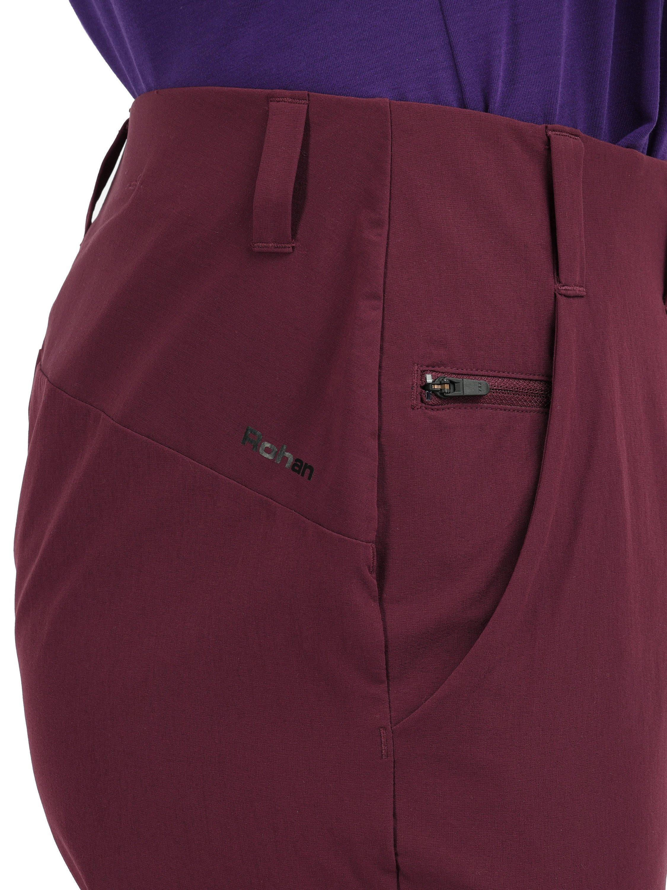Product image 5 of 6, which shows Rohan Women's Roamers Walking Trousers, Cayenne Purple, 8S