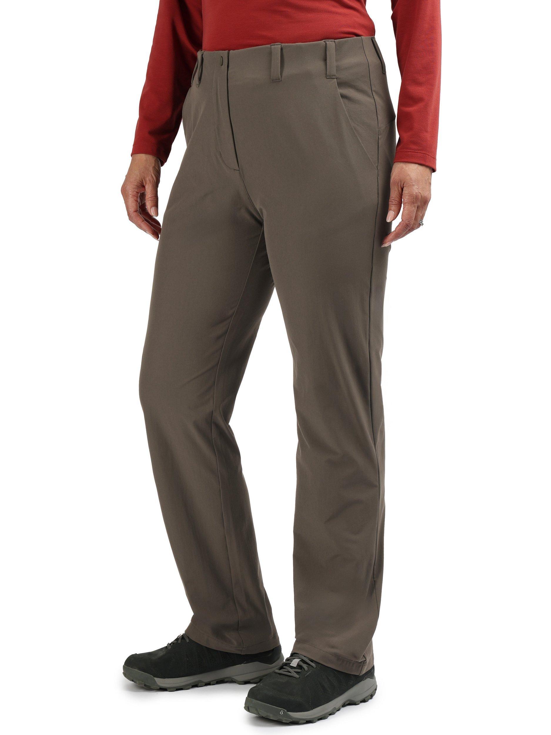 Product image 1 of 6, which shows Rohan Women's Roamers Walking Trousers, Dark Olive Brown, 8S