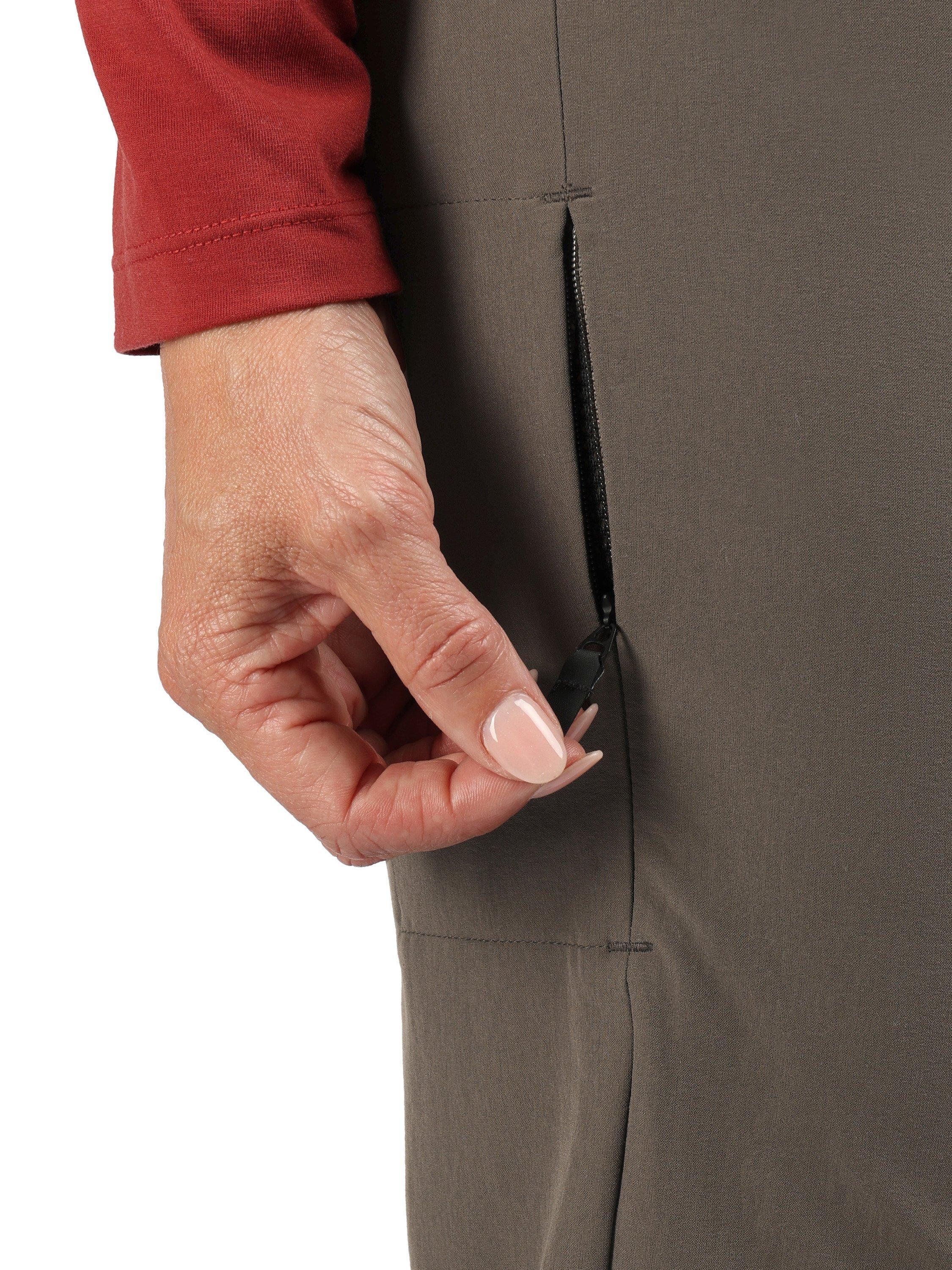 Product image 5 of 6, which shows Rohan Women's Roamers Walking Trousers, Dark Olive Brown, 8S