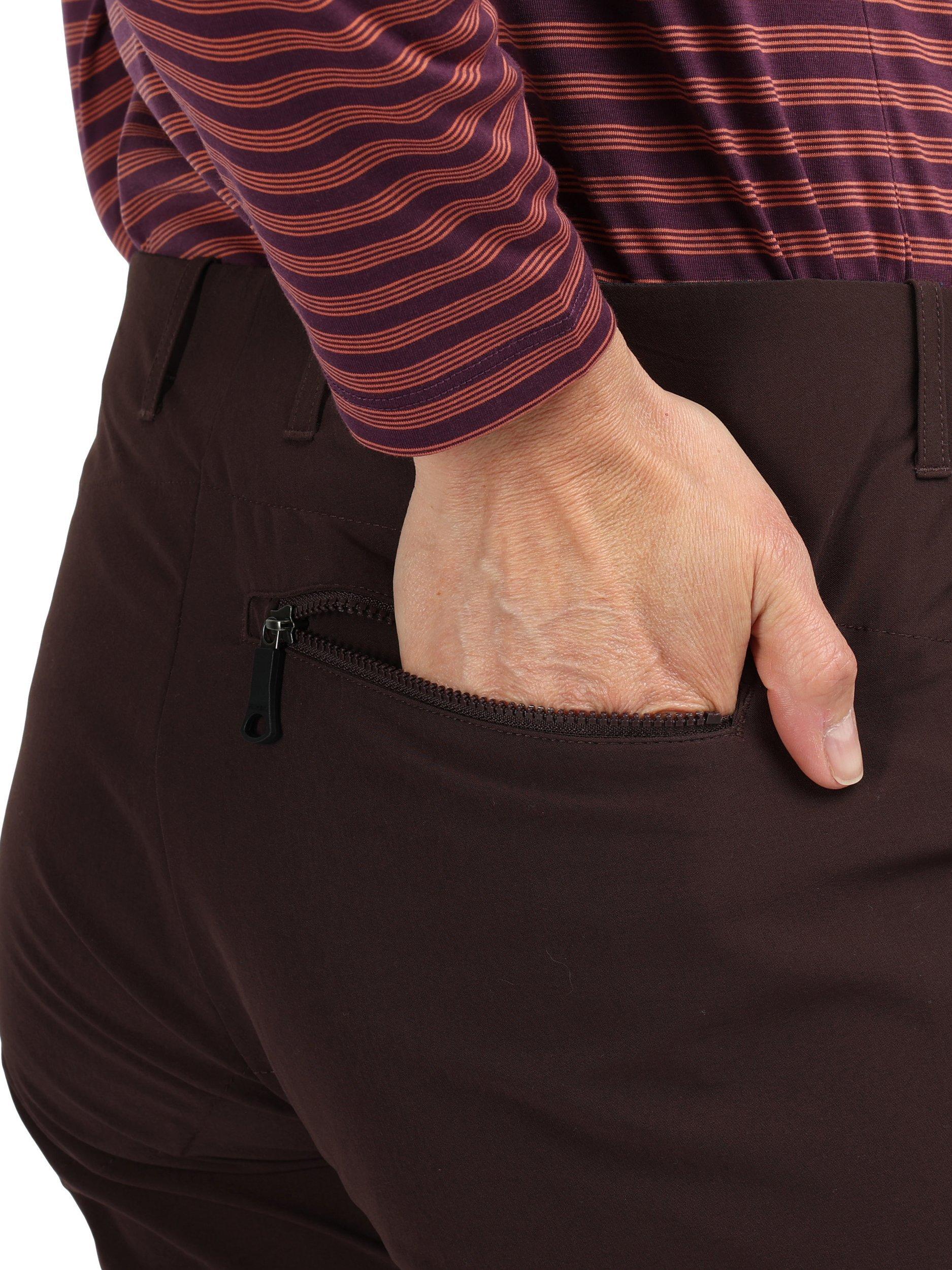 Product image 6 of 6, which shows Rohan Women's Stretch Bags Hiking Trousers, Darkest Plum, 8S