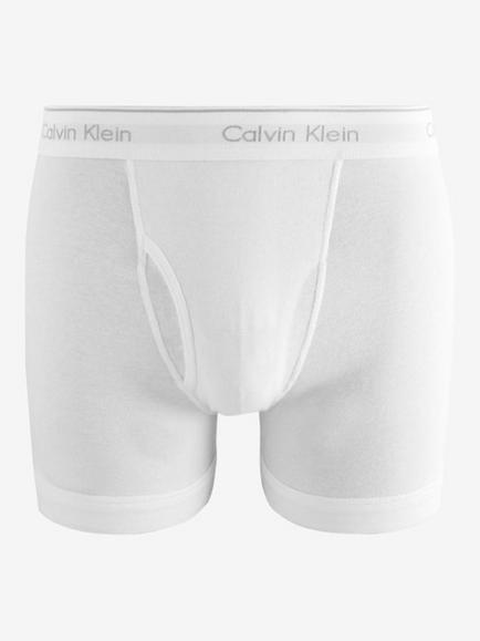 Calvin Klein Cotton Logo Waistband Boxer Briefs, Black/Grey Heather/White - view 2, Black/Grey Heather/White