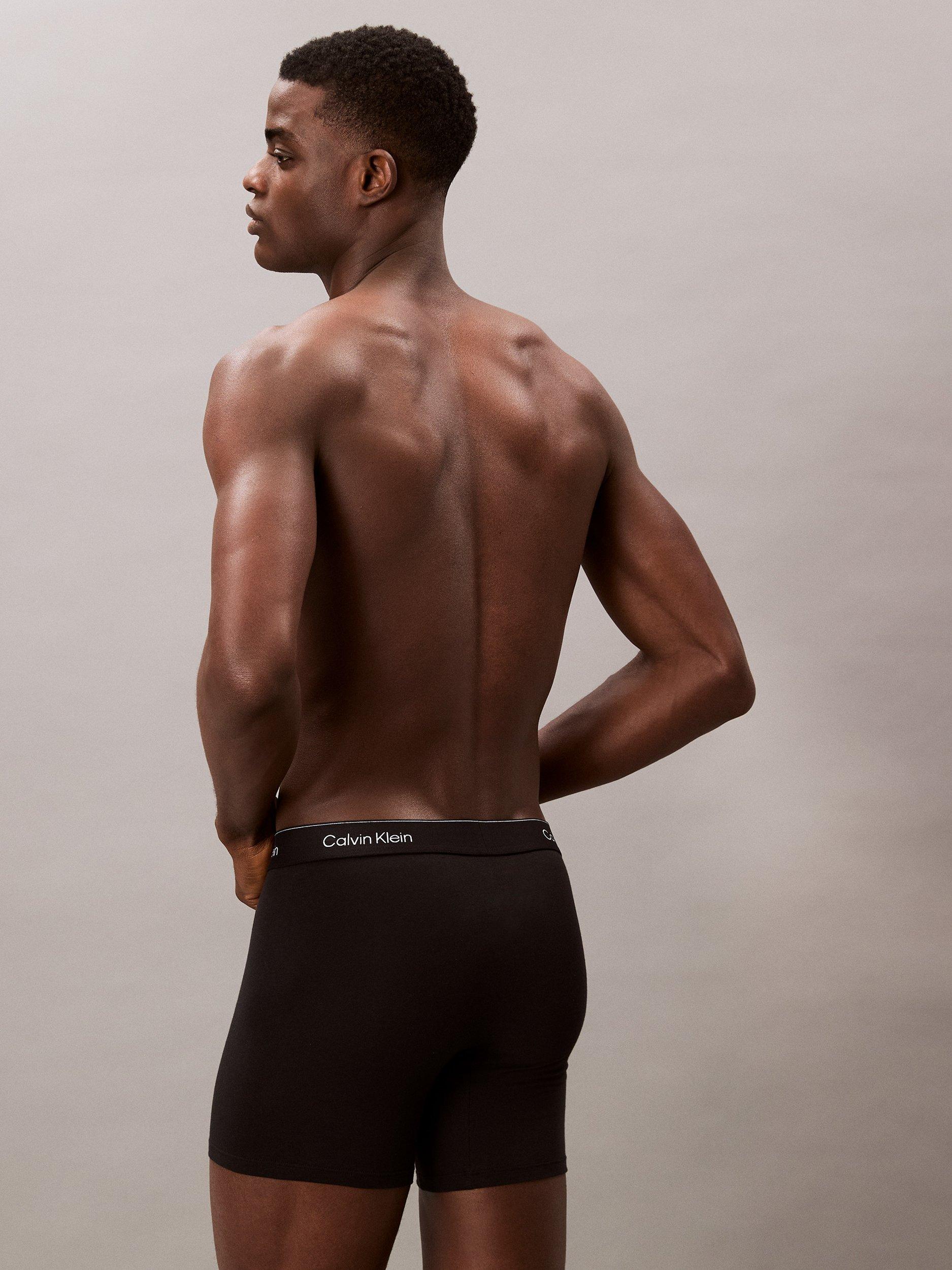 Product image 3 of 6, which shows Calvin Klein Icon Stretch Cotton Trunks, Pack of 5, Black/Multi, S