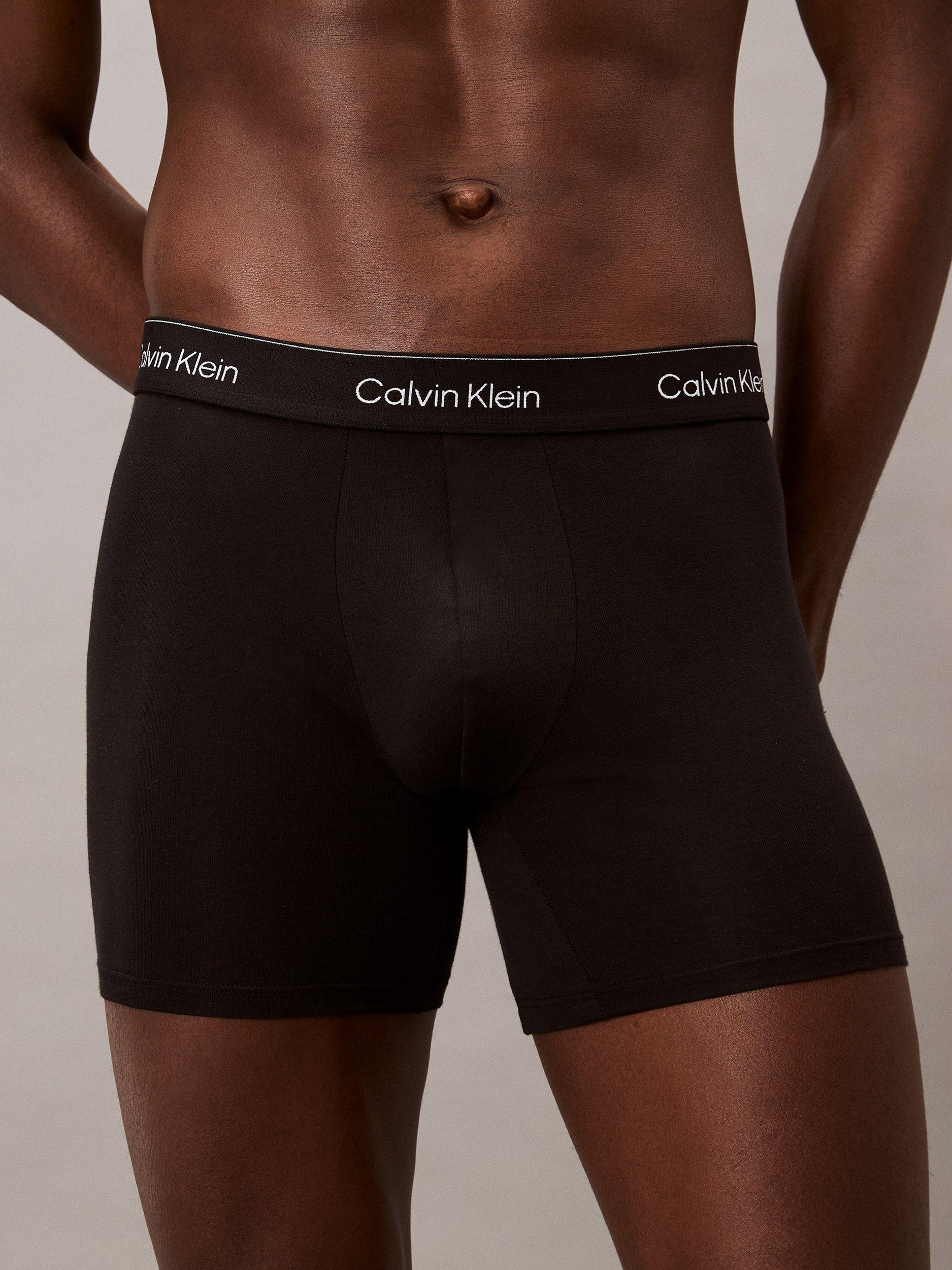 Product image 5 of 6, which shows Calvin Klein Icon Stretch Cotton Trunks, Pack of 5, Black/Multi, S