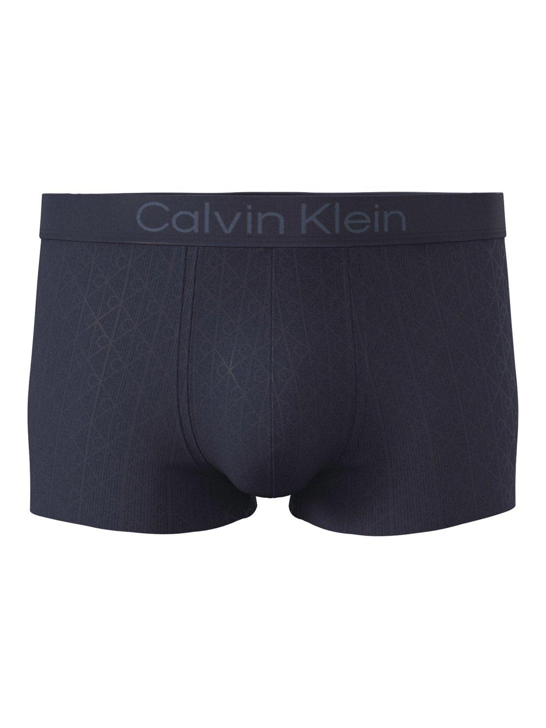Product image 1 of 1, which shows Calvin Klein Low Rise Micro Stretch Logo Trunks, Purple, S