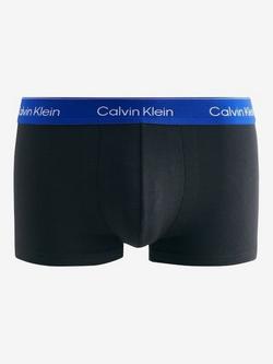Calvin Klein Icon Stretch Cotton Low Rise Trunks, Pack of 3, Black - view 2, Black