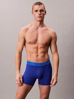 Calvin Klein Boxer Briefs, Pack of 3, Shoreline/ Royalty - view 2, Shoreline/ Royalty