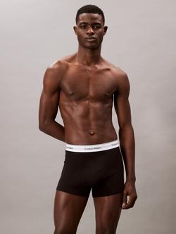 Calvin Klein Icon Cotton Stretch Relaxed Dart Trunks, Pack of 3, Black/Blue/White - view 2, Black/Blue/White