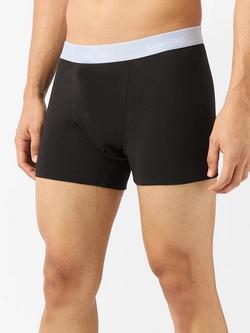 Calvin Klein Icon Stretch Cotton Relaxed Dart Trunks, Pack of 3, Black/Multi - view 2, Black/Multi