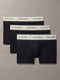 Calvin Klein Heritage Stretch Cotton Trunks, Pack of 3, Black