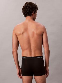 Calvin Klein Icon Logo Waistband Trunks, Pack of 3, Black - view 2, Black