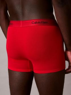 Calvin Klein Icon Cotton Stretch Trunks, Limited Edition, Red - view 2, Red