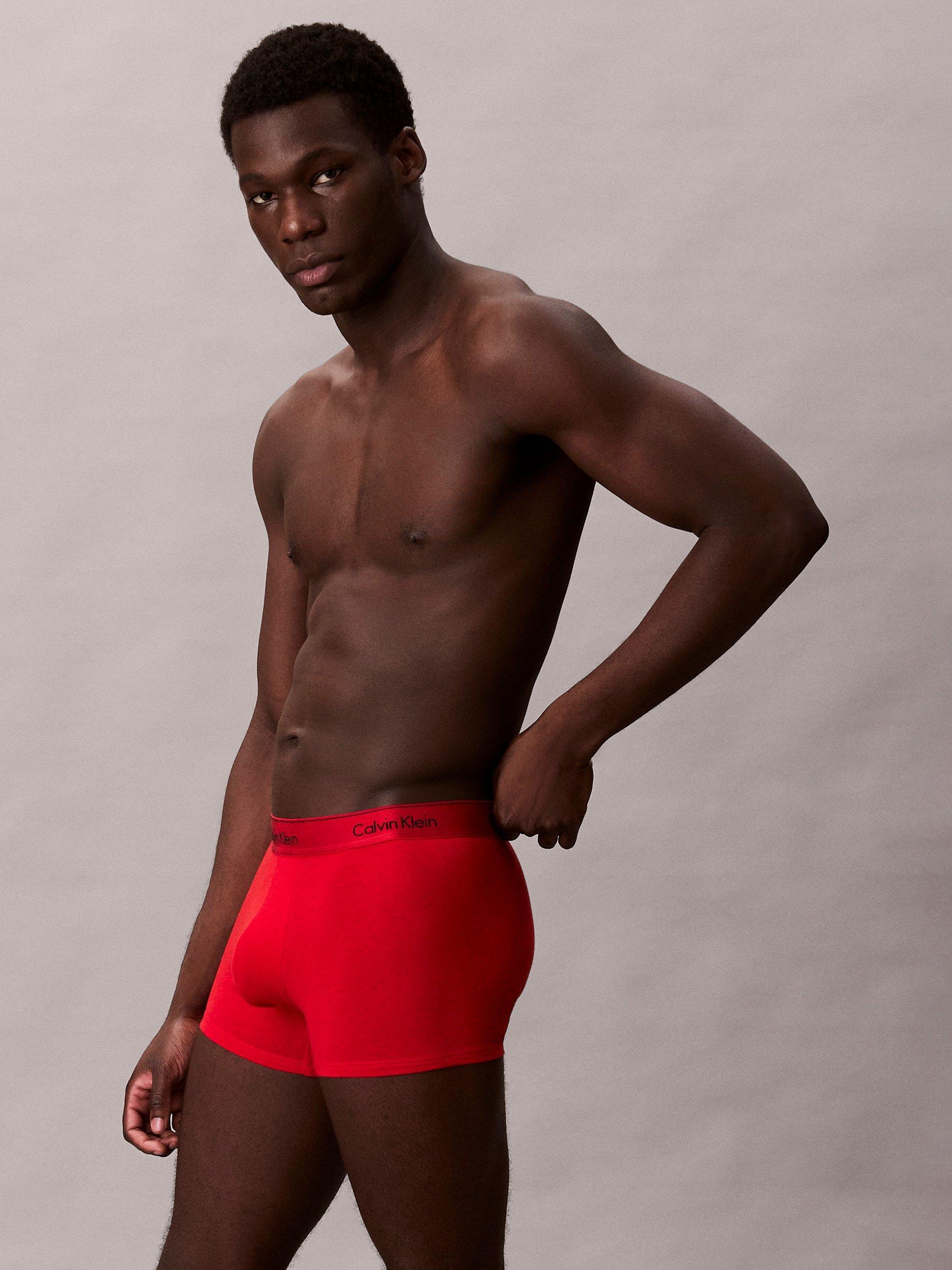 Product image 4 of 5, which shows Calvin Klein Icon Cotton Stretch Trunks, Limited Edition, Red, S