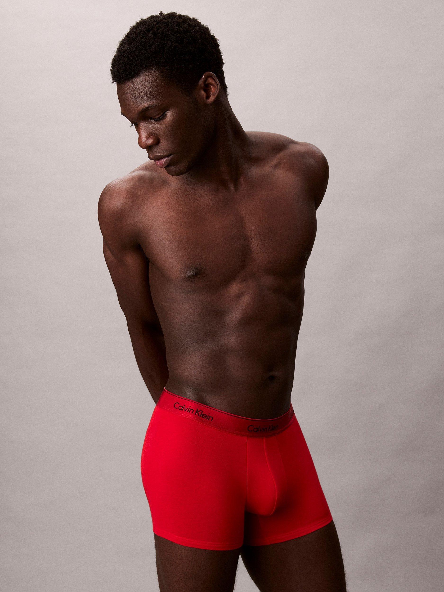 Product image 5 of 5, which shows Calvin Klein Icon Cotton Stretch Trunks, Limited Edition, Red, S
