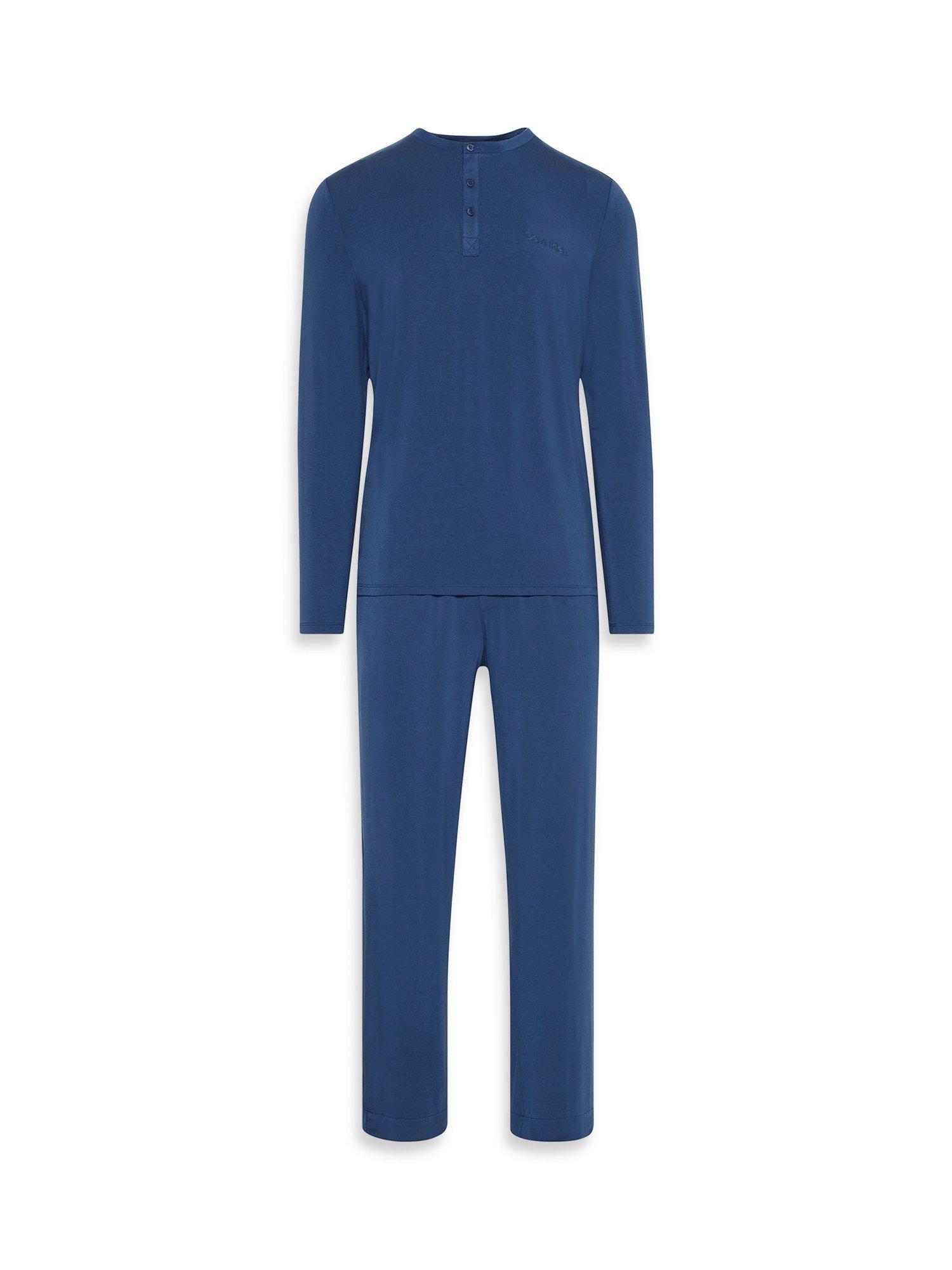 Product image 1 of 1, which shows Calvin Klein Ultra Soft Modal Pyjama Set, Dark Denim, M