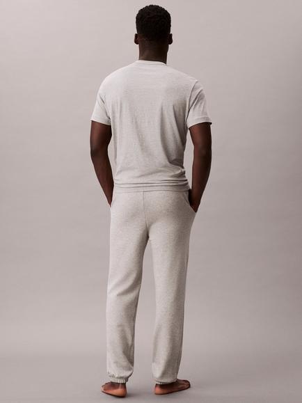 Calvin Klein Drawstring Cotton Blend Joggers, Grey Heather - view 2, Grey Heather