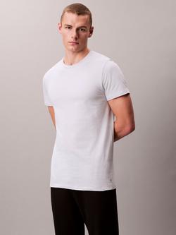 Calvin Klein Cotton Crew Neck Lounge T-Shirt, Pack of 3 - view 2, Navy/Pale Blue/Aqua