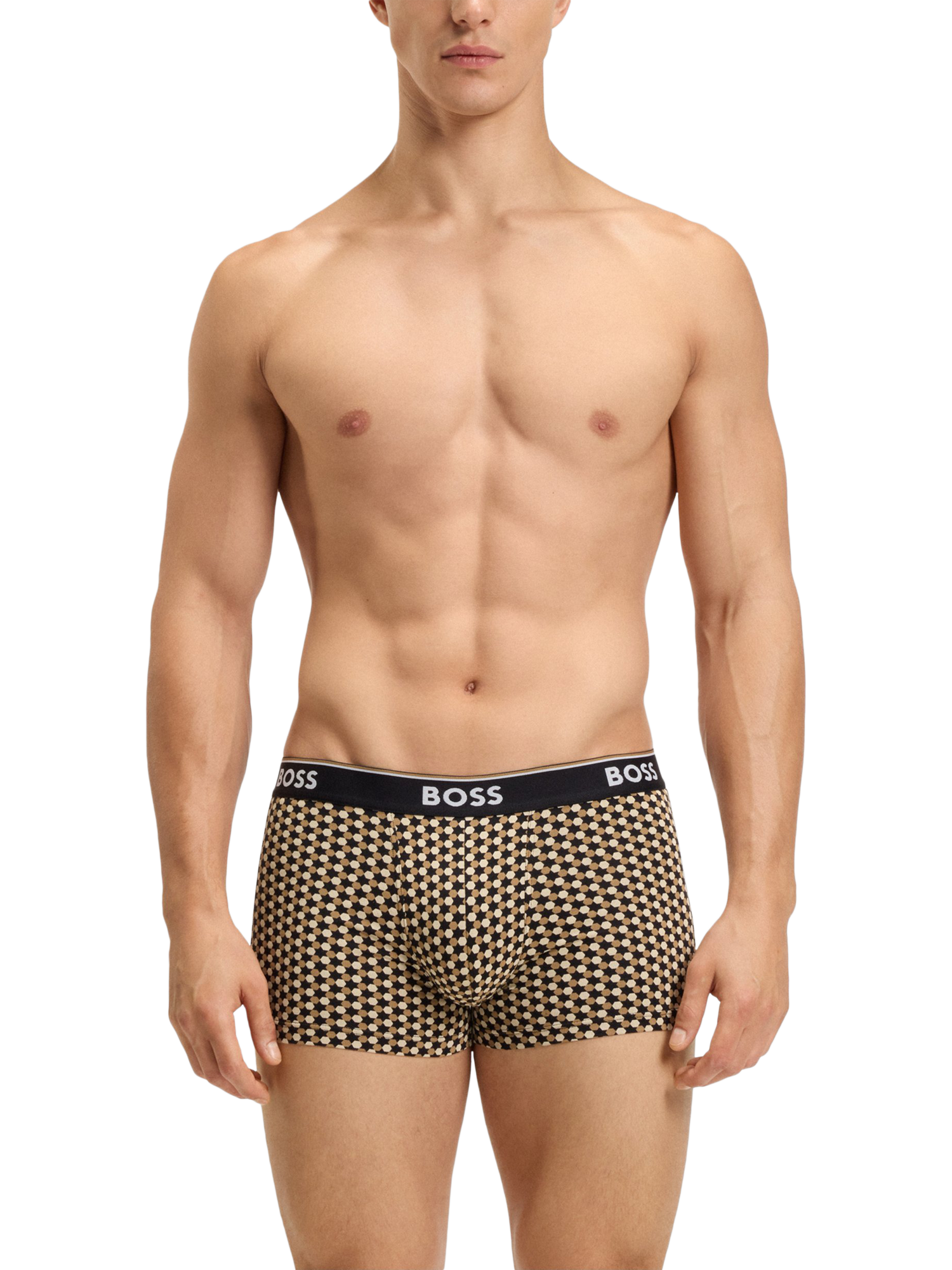 Product image 2 of 5, which shows HUGO BOSS BOSS Cotton Trunks, Pack of 3, Multi, XXL