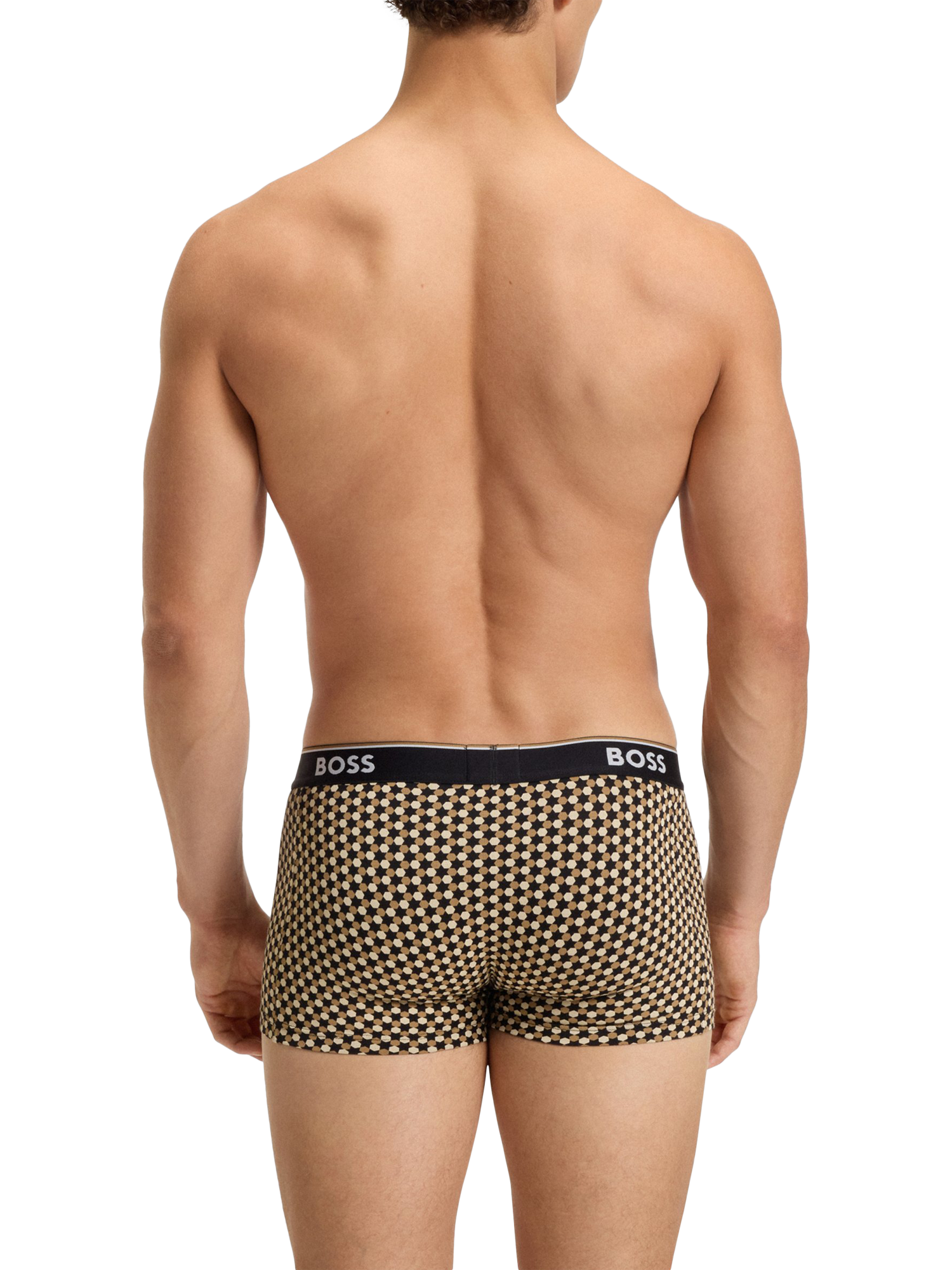 Product image 3 of 5, which shows HUGO BOSS BOSS Cotton Trunks, Pack of 3, Multi, XXL