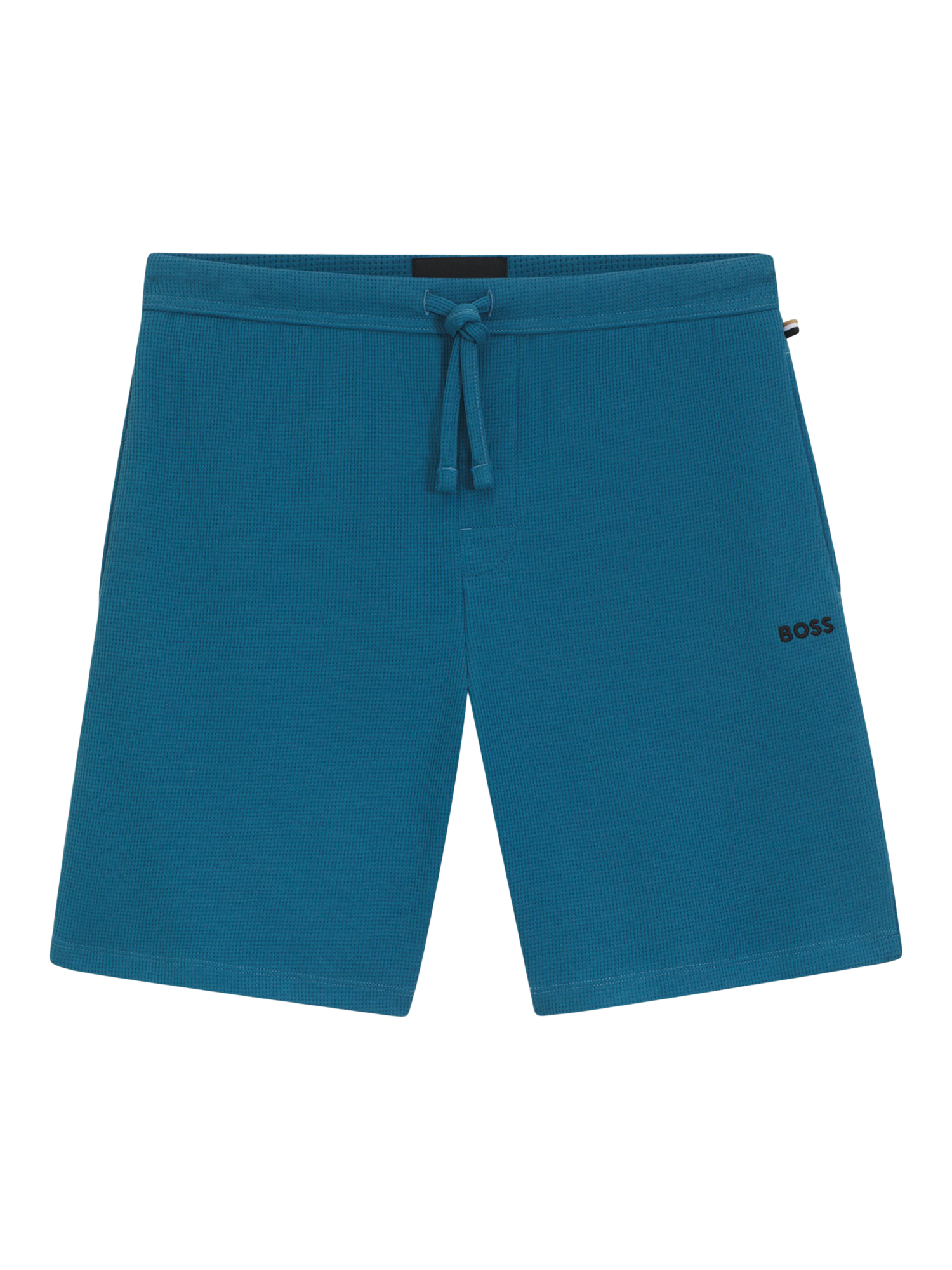 Product image 4 of 5, which shows HUGO BOSS BOSS Cotton Blend Drawstring Shorts, Open Blue, L