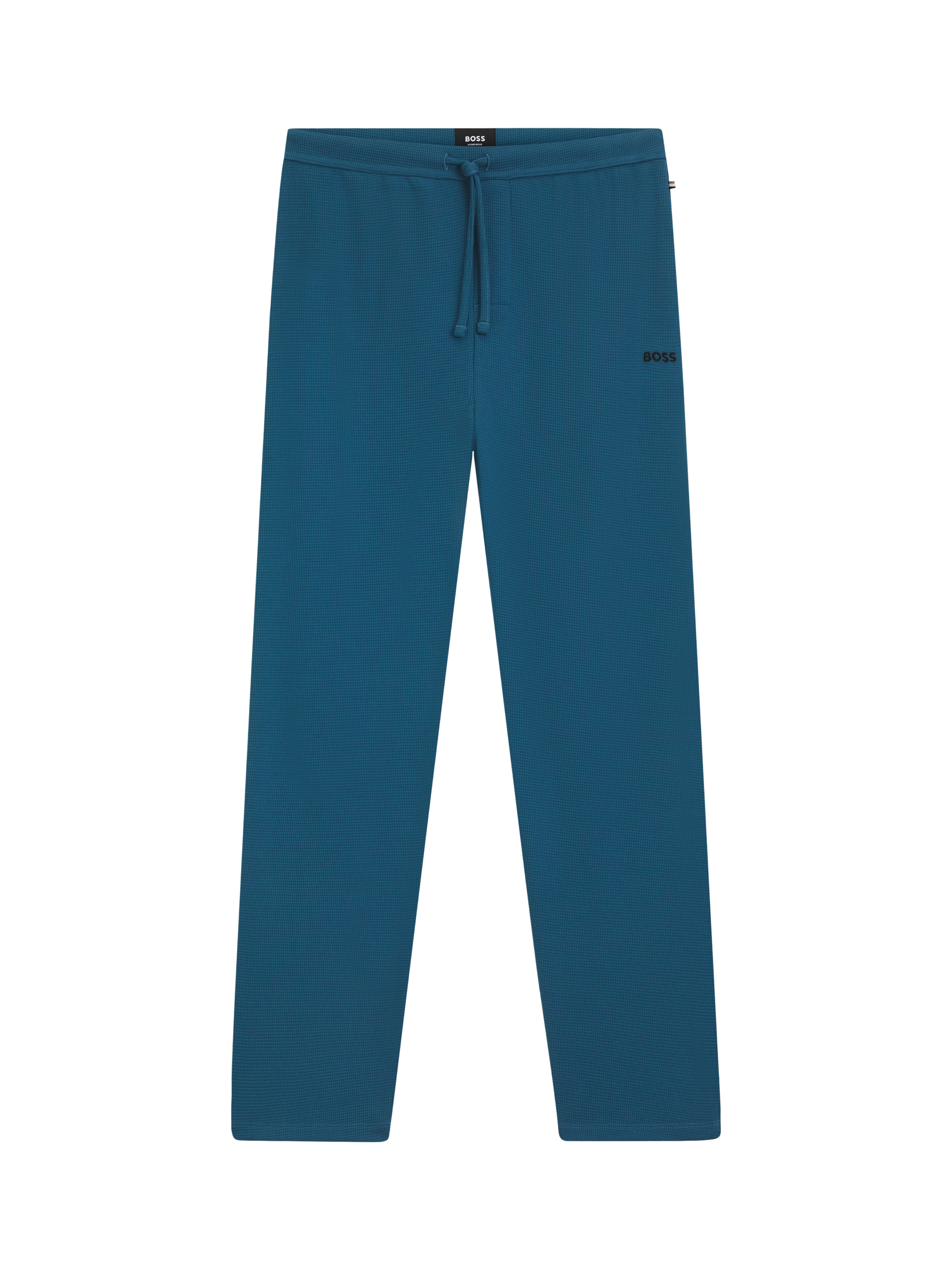 Product image 4 of 5, which shows HUGO BOSS BOSS Cotton Blend Drawstring Pyjama Bottoms, Open Blue, S