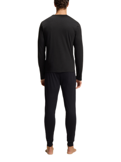 BOSS Cotton Logo Pyjama Set - view 2, Black